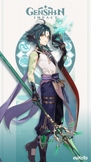 This is the Avatar Image for the Xiao ENGLISH (Genshin Impact) 40000 AI Voice and Text to Speech Generator
